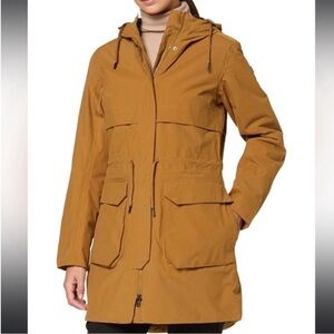 Women’s Helly Hansen Boyne Insulated Parka in Dark Khaki/Camel Brown